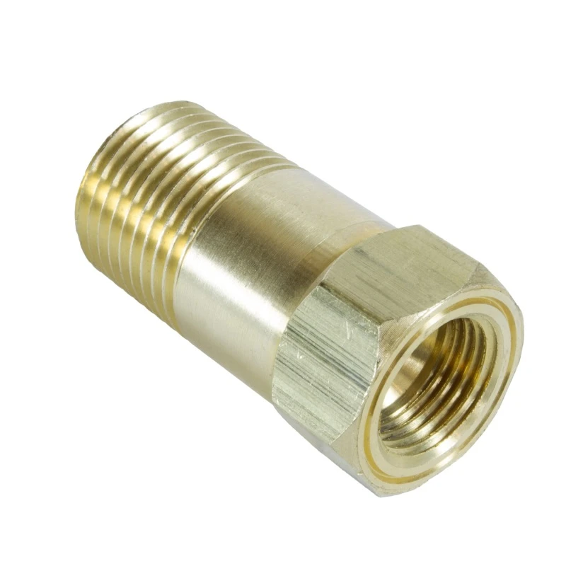 Autometer-Adapter-Fitting 1/2 NPT Messing-Männliche Verlängerung für mechanisches Messgerät