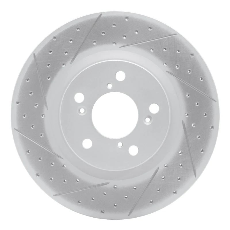 DFC 09-14 Acura TL Front Left Drilled & Slotted Geoperformance Rotor