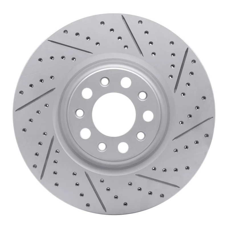 DFC 17-25 Alfa Romeo Stelvio Front Right Drilled & Slotted Geoperformance Rotor