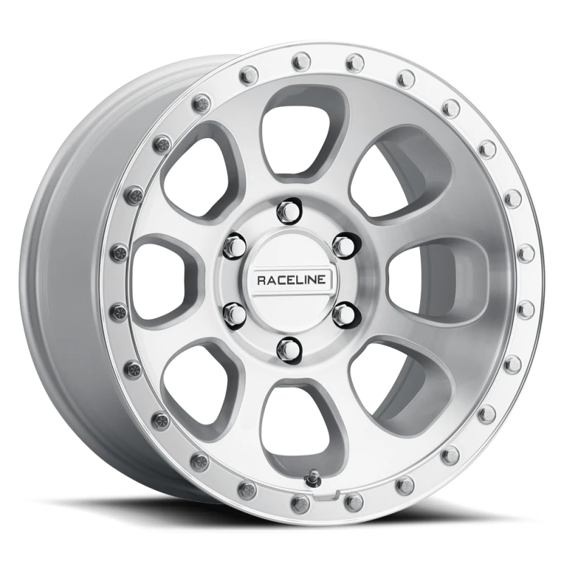 Raceline 961MC Bolt 17x9in / 5x127 BP / -12mm Offset / 78.1mm Bore - Machined Cc