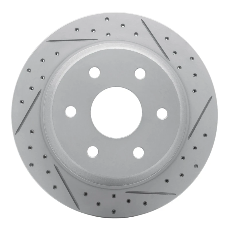 DFC 00-14 Cadillac Escalade EXT Rear Right Drilled & Slotted Geoperformance Rotor