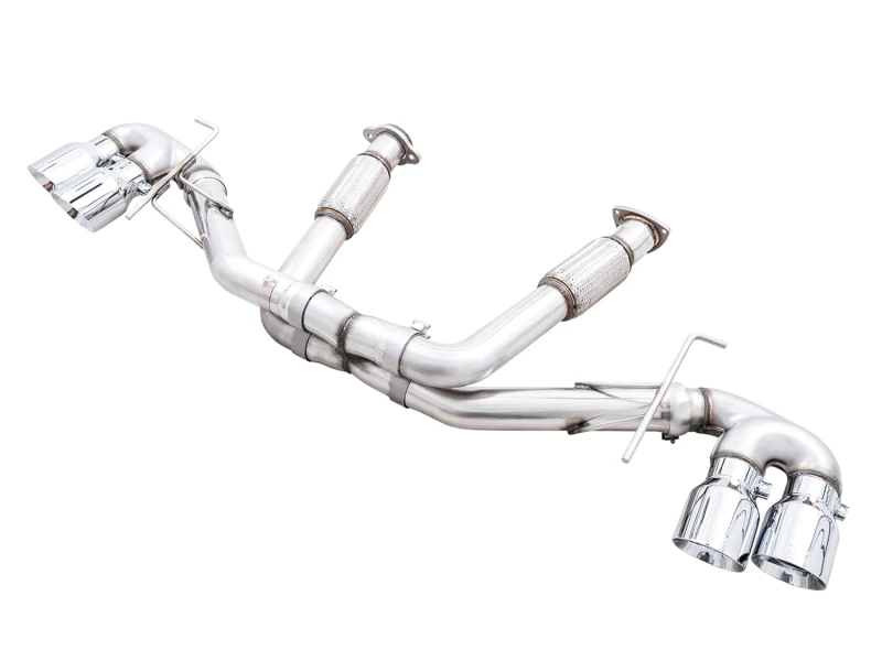 AWE Tuning 2020 Chevrolet Corvette (C8) Track Edition Auspuff - Quad Chrome Silber Tips