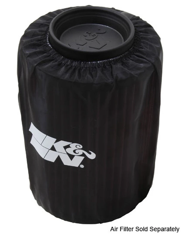 K&N Luftfilter Wrap Drycharger - Rund Gerade - Schwarz für Polaris Ranger