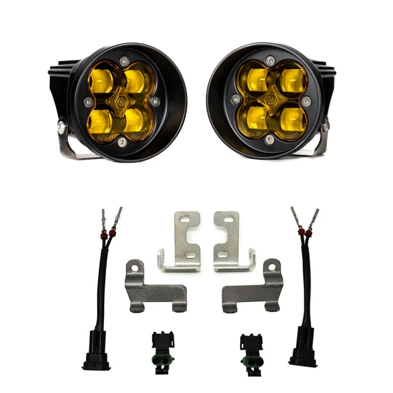 Baja Designs 2016+ Toyota RAV4 Squadron Fog Light Pocket Kit - Amber