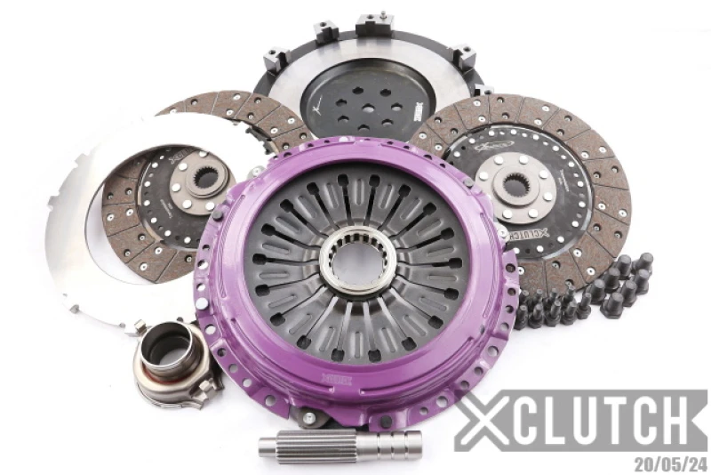 XClutch 9in Twin Solid Organic Clutch Kit for 1997 Mitsubishi Lancer EVO IV 2.0L