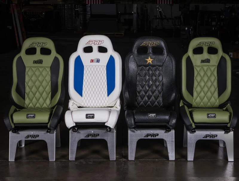 PRP EnduroCrawl Reclining Suspension Seat (Driver Side) - Black Tweed