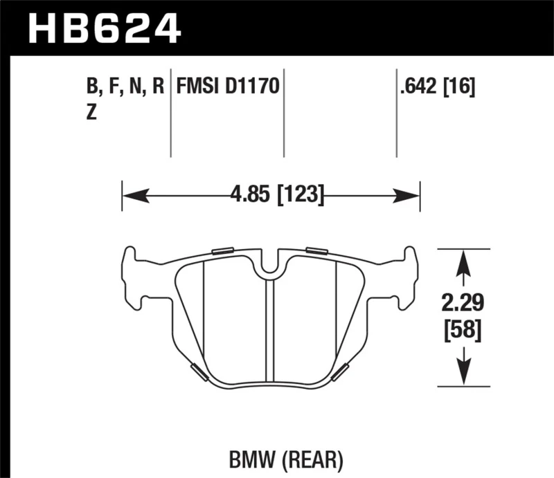 Hawk 2006-2006 BMW 330i HPS 5.0 Hinteren Bremse Beläge