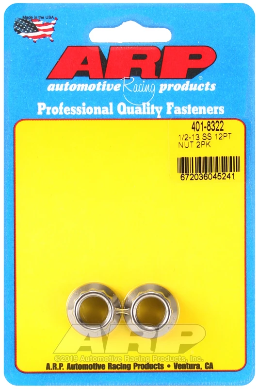 ARP 1/2-13 Stainless Steel 12-Point Nut Kit