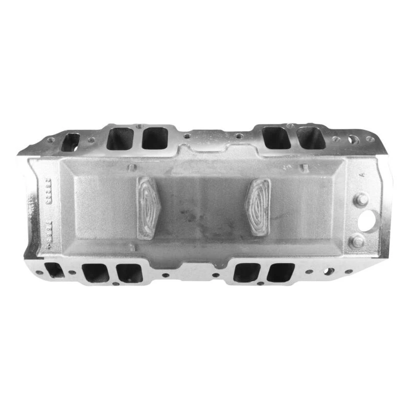 Edelbrock Chevy Big Block RPM Air-Gap 2-R Ansaugkrümmer Chrom Plasma Finish