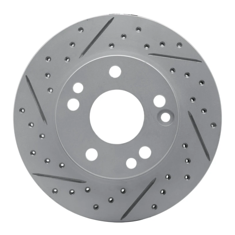 DFC 87-93 Mercedes-Benz 190D Front Left Drilled & Slotted Geoperformance Rotor
