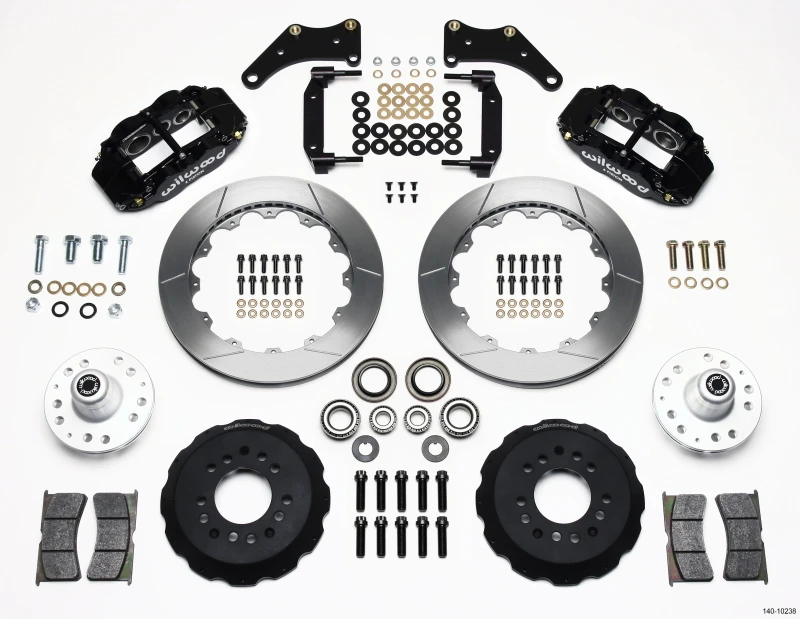 Wilwood Narrow Superlite 6R Vorderes Naben-Kit 12,88 Zoll großes GM 57-70 Drop-Spindel
