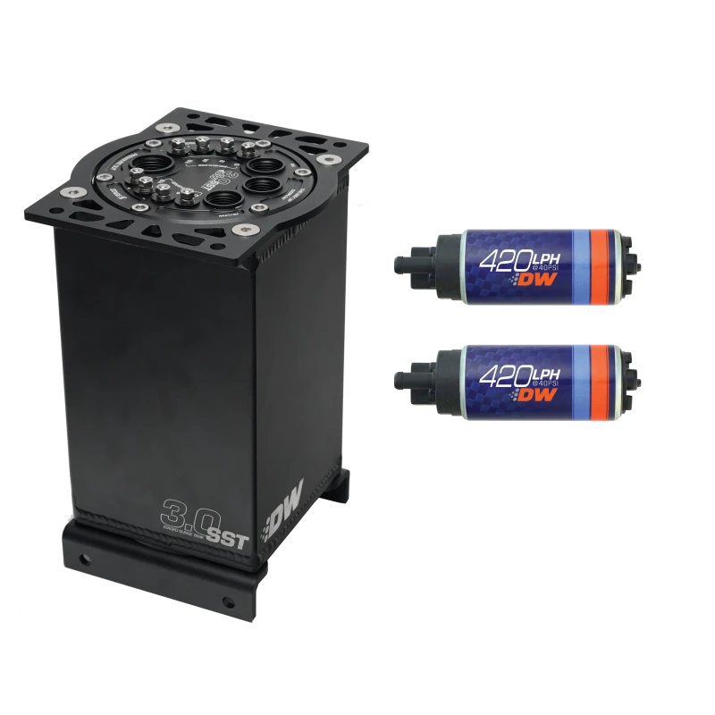DeatschWerks 3.0L Staged Surge Tank w/ DW420 Fuel Pumps
