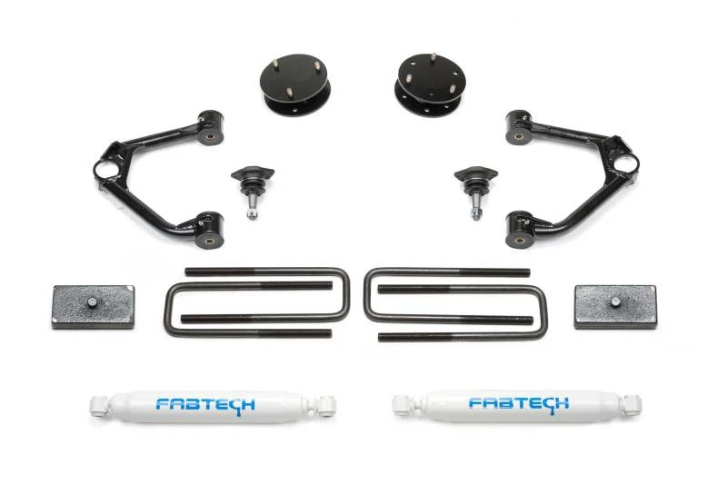 Fabtech 19-21 GM C/K1500 P/U 3-Zoll-Budget-System mit Leistungsstoßdämpfern