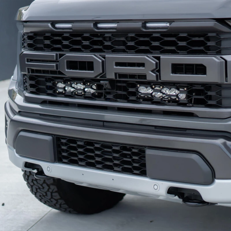 Baja Designs OnX6+ 10 Inch Dual Behind Grille Light Bar Kit for 2021+ Ford Raptor