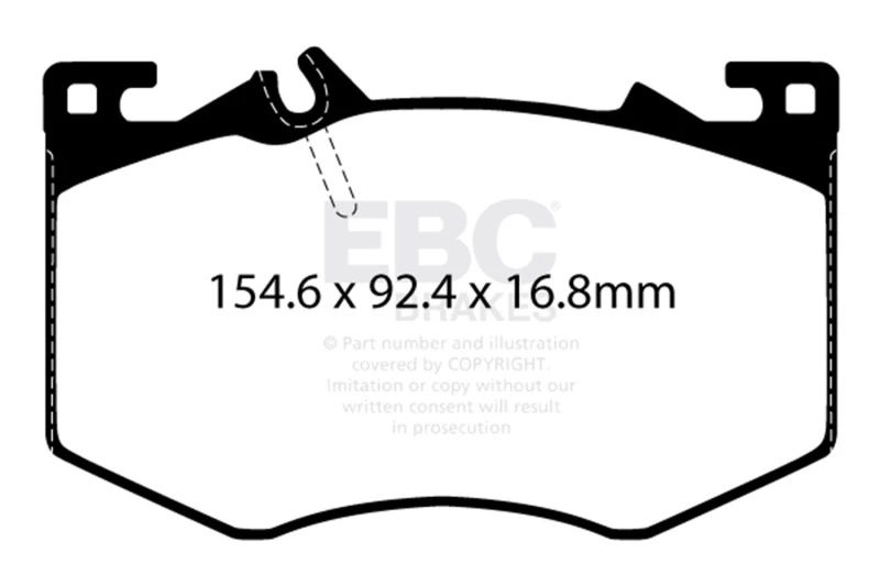 EBC 2020+ Mercedes-Benz A35 AMG 4Matic 2.0T Yellowstuff Front Brake Pads