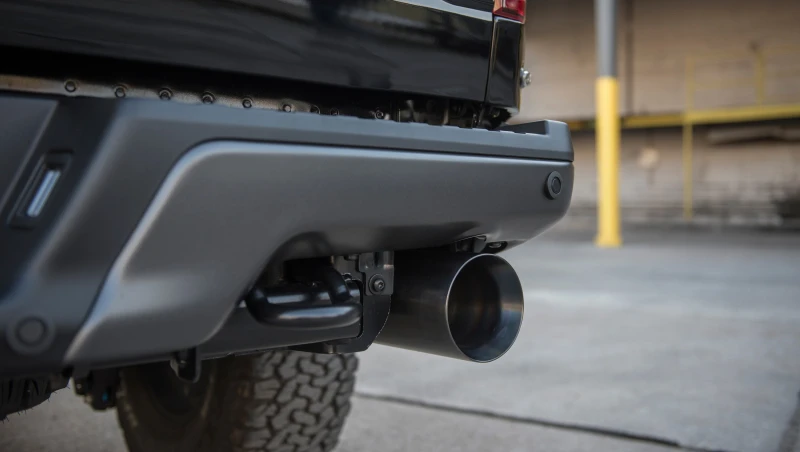 Corsa 2017-2020 Ford F-150 Raptor 3.5L Sport Cat-Back Dual Rear Exit mit 5-Zoll-Gunmetal-Tip