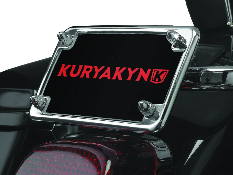 Kuryakyn License Frame & Backing Plate Set 4in X 7in Chrome