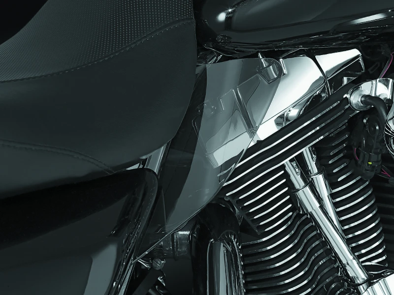 Kuryakyn Saddle Shields Heat Deflectors für 97-07 Touring Smoke