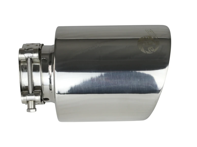 aFe MACH Force-Xp 2-1/2in 304 SS Klemm-Abgas-Endstück 2,5in Einlass / 4,5in Auslass / 7in.L - Poliert