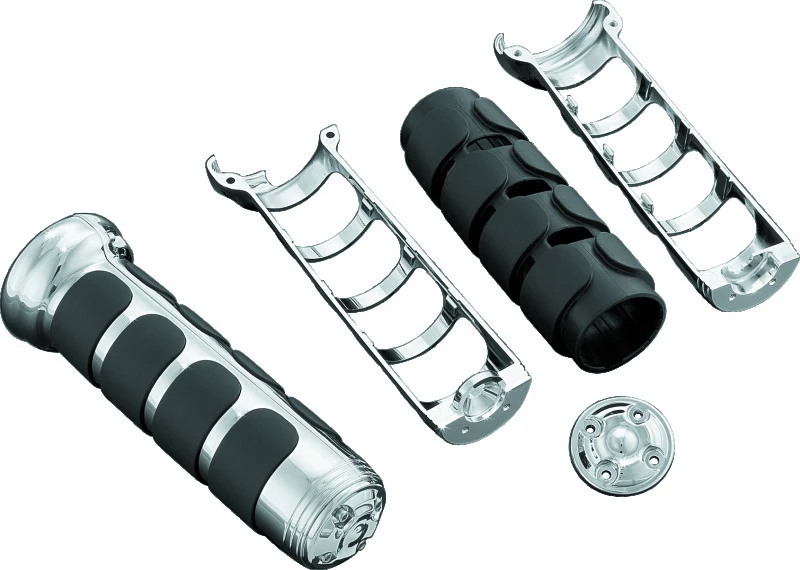 Kuryakyn ISO Grips for GL1800 with Heated Grips Chrome