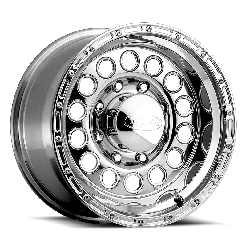 Raceline 887 Rock Crusher 17x9in / 8x165.1 BP / 0mm Offset / 130.81mm Bore - Polished Wheel