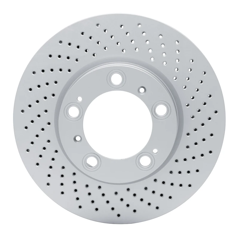 DFC 98-12 Porsche 911 Right Front Drilled Hi-Carbon Alloy Geomet Coated Rotor