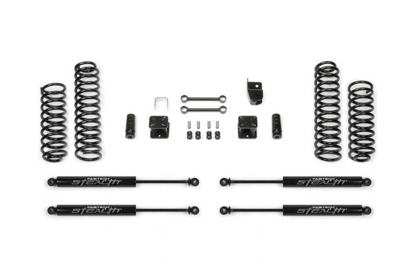 Fabtech 07-18 Jeep JK 4WD 2-Türer 3-Zoll-Sport-System mit Stealth-Stoßdämpfern