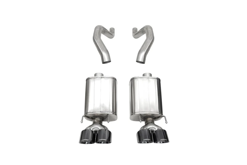 Corsa 06-13 Chevy Corvette C6 Z06 7.0L / 09-13 ZR1 6.2L schwarzes PVD AxleBack-Auspuffsystem mit 4,5-Zoll-Doppelendrohren
