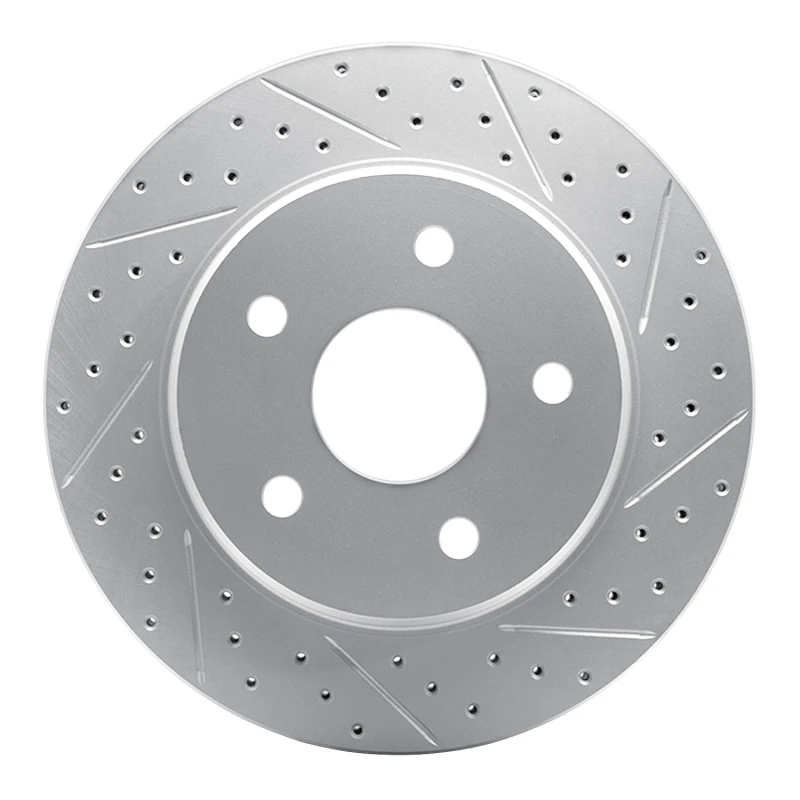 DFC 02-24 Chrysler Aspen Front Right Drilled & Slotted Geoperformance Rotor