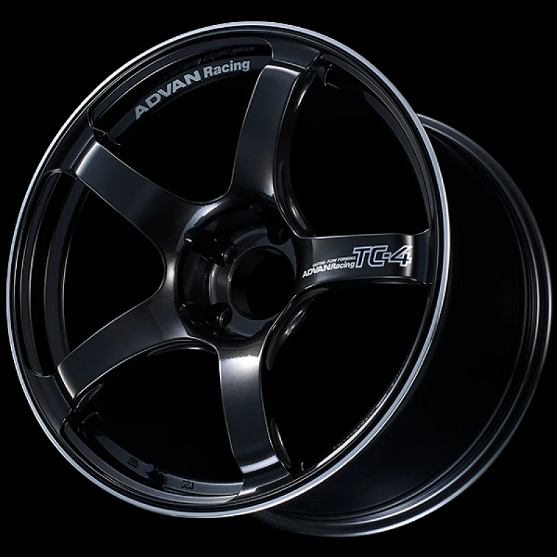 Advan TC4 16x7.0 / +35 Offset / 4x98 / 58mm Bore / Black Gunmetallic and Ring