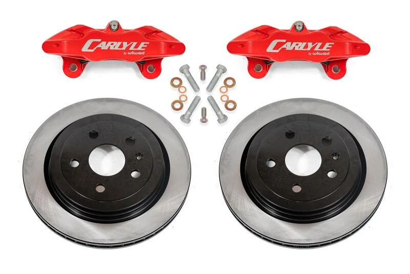 BMR Brake Kit for 14-19 Chevrolet Corvette C7 with 15in Conversion Solid Rotors and Red Calipers