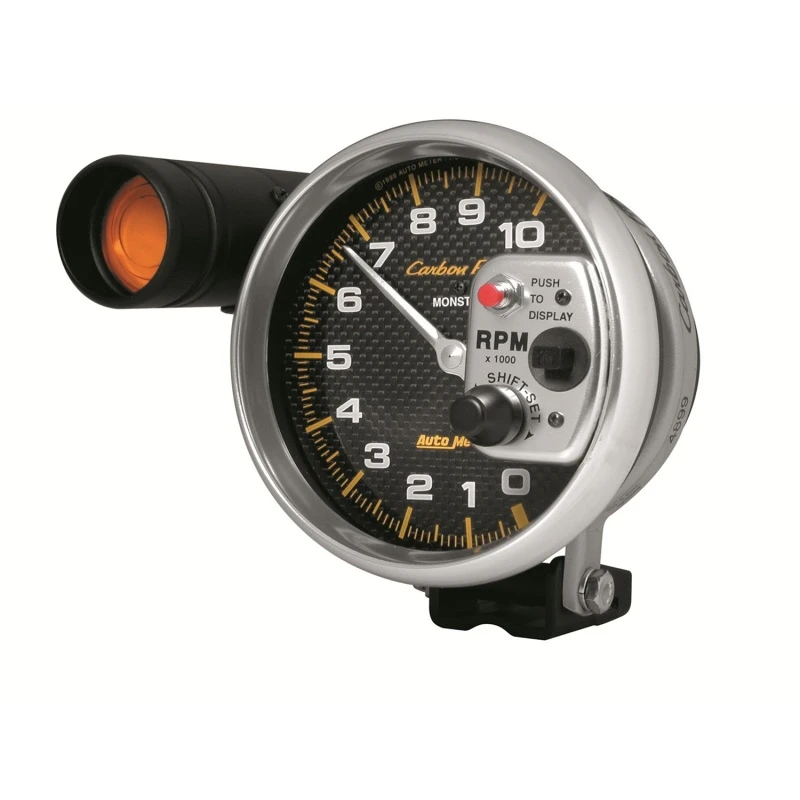 Autometer Carbon Fiber Series 5-inch Tachometer w/ Shift Light