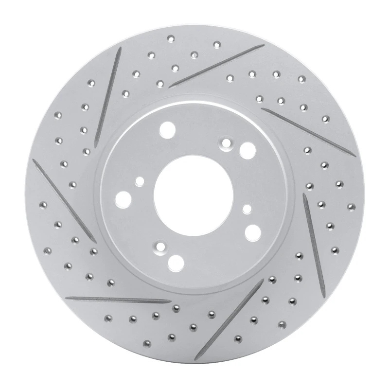 DFC 98-22 Acura Csx Front Left Drilled & Slotted Geoperformance Rotor