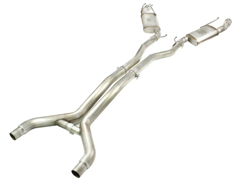 aFe MACHForce XP Auspuff 3 Zoll Edelstahl CB/10-13 Chevy Camaro V8-6.2L (td) (polierte Spitze)