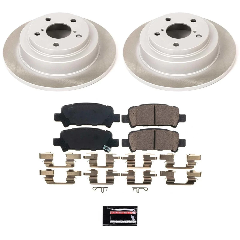 Power Stop Rear Semi-Coated Rotor Kit for 98-03 Subaru Impreza