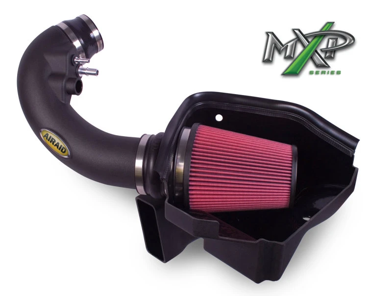 Airaid 11-14 Ford Mustang GT 5.0L Renn-Kit (kein MVT) MXP Ansaugsystem mit Rohr (geölt / rotes Medium)