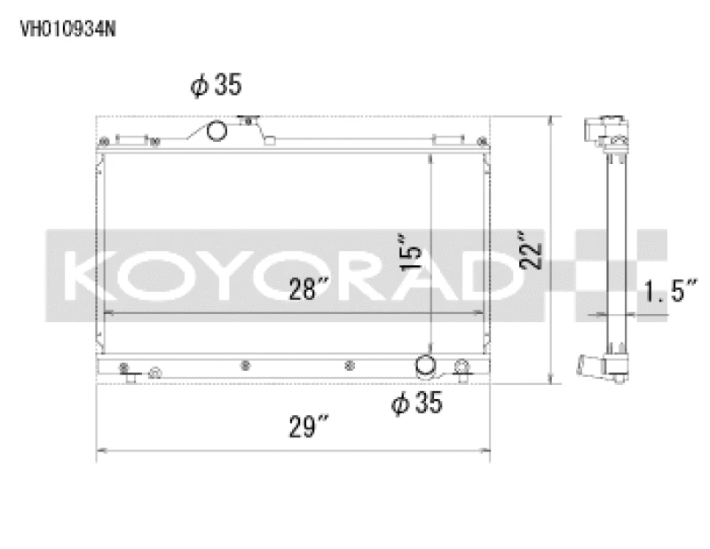 Koyorad Racing Kühler für Lexus IS300 (01-05) mit Schaltgetriebe