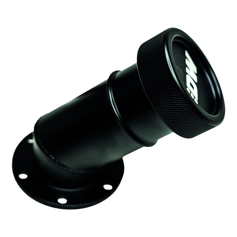 DeatschWerks Angled Filler Neck w/Cap - Matte Black