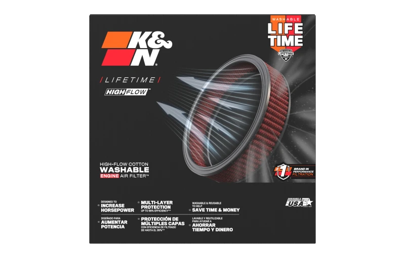 K&N 2020 BMW M550i 4.4L V8 Replacement Air Filter (2 Per Box)