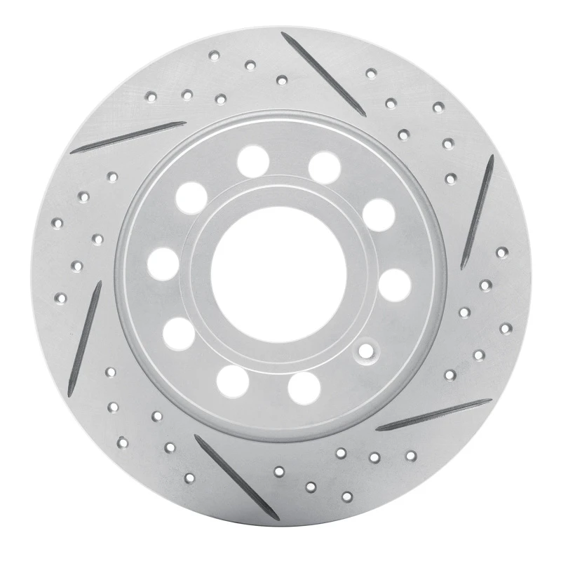 DFC 10-19 Audi A3 Rear Right Drilled & Slotted Geoperformance Rotor