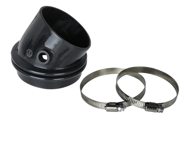 aFe Magnum FORCE Intake Coupling Kit (4-3/8 IN ID to 3-7/8 IN x 30 Deg.) Elbow Coupler - Black