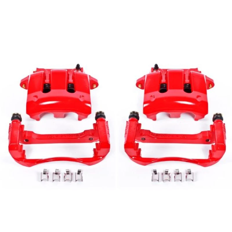powerstop_S4928-679460550df61 Power Stop 05-10 Ford Mustang Front Red Calipers w/Brackets - Pair