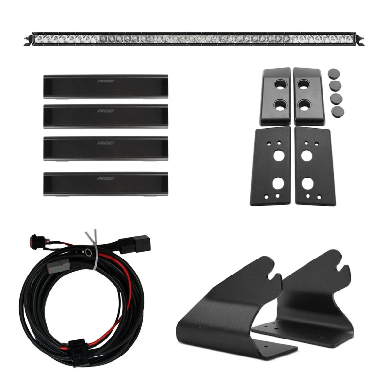 Rigid Industries 2021 Ford Bronco Roof Line Light Kit with SR Spot/Flood Combo Bar