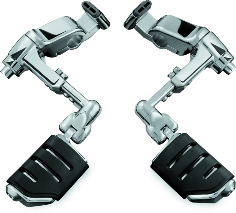 Kuryakyn Ergo III Adjustable Mount With Trident Dually ISO Pegs Chrome