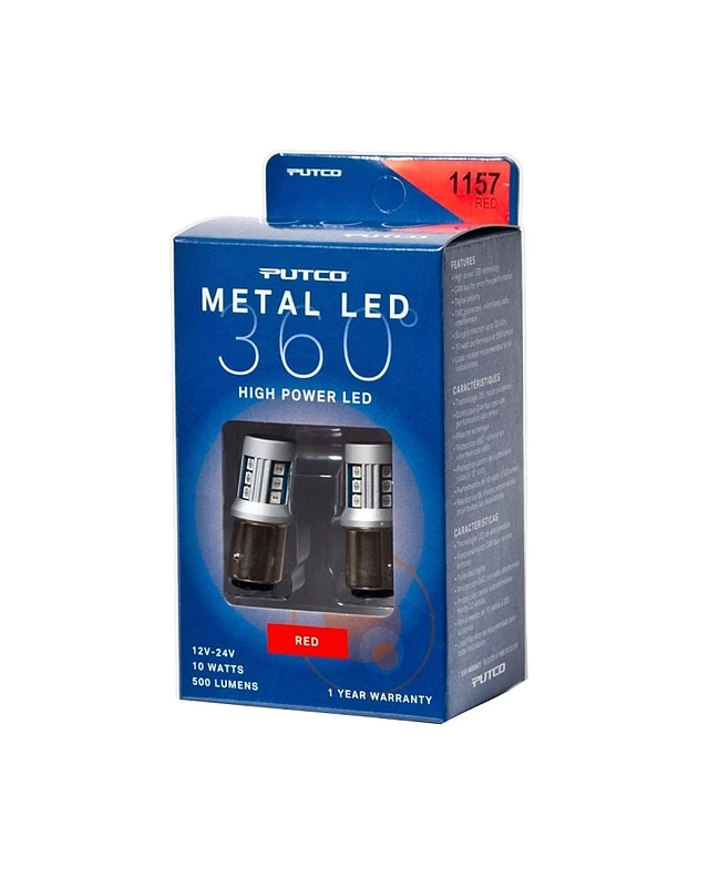 Putco 1157 - Rote Metal 360 LED