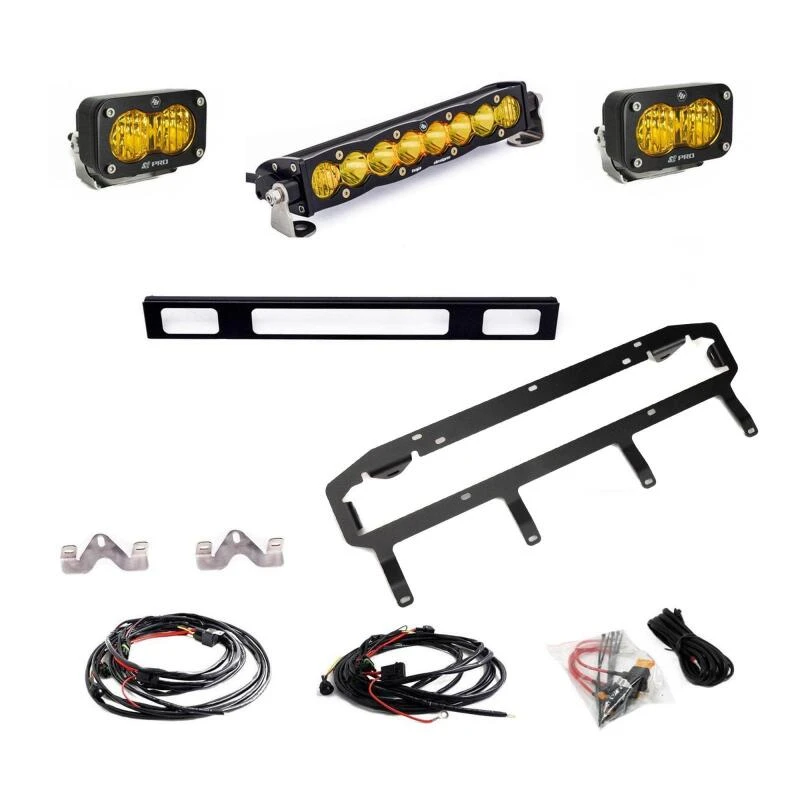 Baja Designs 2025 Toyota 4Runner TRD 10in Pro S2 Pro Grille Light Replacement Kit - Amber