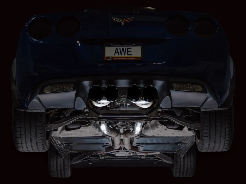 AWE Tuning C6 Chevrolet Corvette Z06/ZR1 Touring Edition Axle-back Exhaust w/ Diamond Black Tips