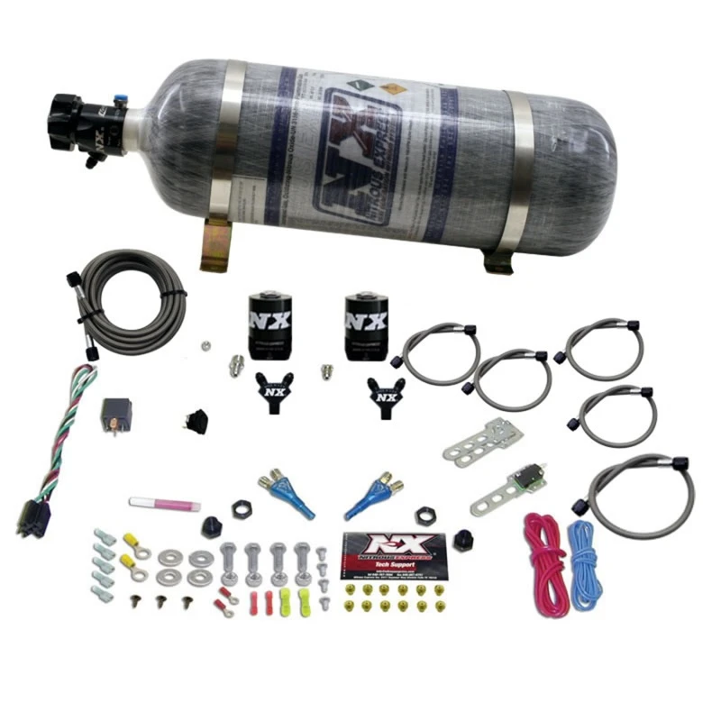 Nitrous Express 08-10 Dodge Viper EFI-Doppel-Düse (100-300PS) mit Composite-Flasche