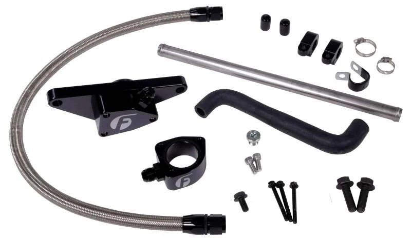 Fleece Performance 03-05 Auto Trans Cummins Kühlmittel-Bypass-Kit mit Edelstahl-geflochtener Leitung