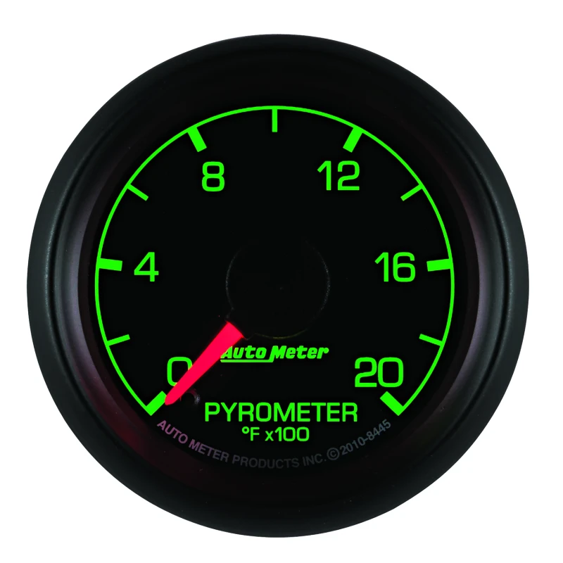 Autometer Factory Match Ford 52,4mm Vollübersicht Electronic 0-2000 Grad F EGT/Pyrometer-Messgerät